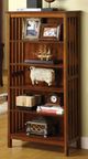 Furniture of America® Valencia Antique Oak Media Shelf-1