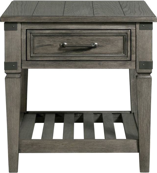 Intercon Foundry Wire Brushed Pewter End Table-1
