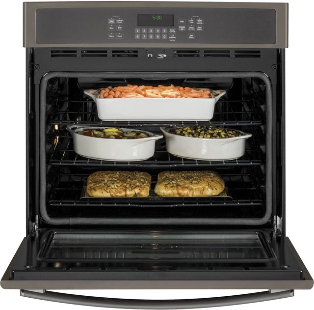 GE® 30" Built In Single Convection Wall Oven-Slate-2