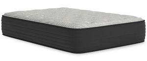 view of the Sierra Sleep® By Ashley® Palisades Hybrid Plush Tight Top Full Mattress Bed in a Box