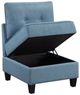 Homelegance® Garren 6-Piece Blue Modular Sectional with Storage-5