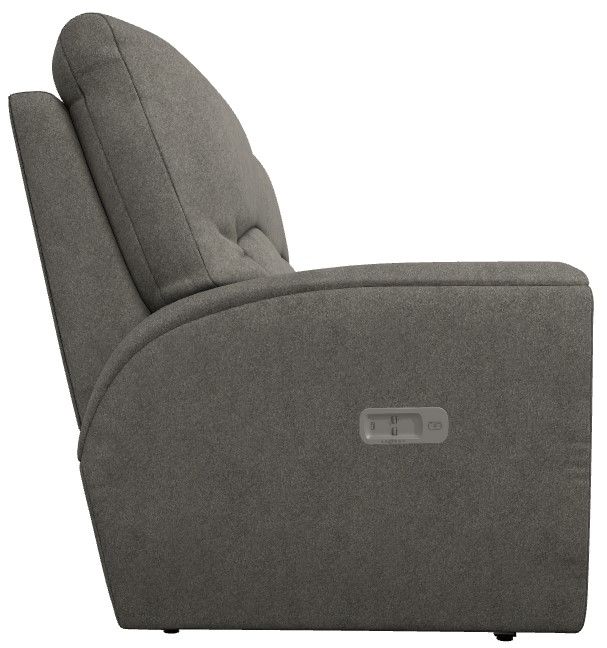 La-Z-Boy® Cassian Charcoal Power Reclining Loveseat with Headrest-3