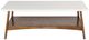 Olliix by Madison Park White/Pecan Parker Coffee Table-1