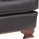 Decor-Rest® Furniture LTD Customizable 3933 Leather Ottoman with Wood Base-2