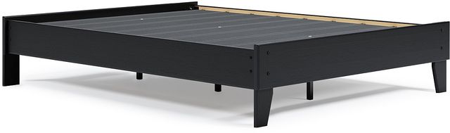 Signature Design by Ashley® Finch 4-Piece Black Queen Platform Bed Set-1