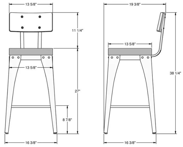 Amisco Customizable Upright Upholstered Counter Stool-1
