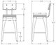 Amisco Customizable Upright Upholstered Counter Stool-1
