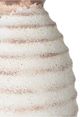 A & B Home Brown/White Ridged Ceramic Vase-3