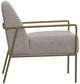 International Furniture Direct Aragon Ivory/Gold Accent Chair-2