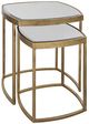 Uttermost® Vista 2-Piece Antique Gold Nesting Tables Set-0