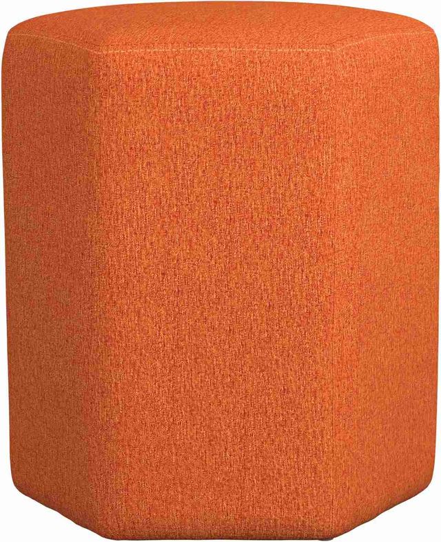 Coaster® Orange Hexagonal Upholstered Stool-1