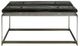 Universal Explore Home™ Avaline Smoke Jordan Cocktail Table with Antique Nickel Base-2