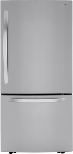 LG 33 in. 25.5 Cu. Ft. PrintProof™ Stainless Steel Bottom Freezer Refrigerator