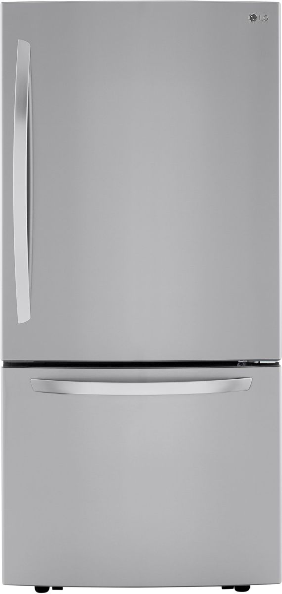 LG 33 in. 25.5 Cu. Ft. PrintProof™ Stainless Steel Bottom Freezer Refrigerator-0