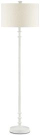 Currey & Company Gallo Antique White/Natural Floor Lamp-1
