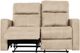 Primo™ International Gotham Bruce Taupe Faux Leather Manual Motion Loveseat-4