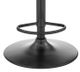 Armen Living Dax Gray Backless Adjustable Bar Stool-2