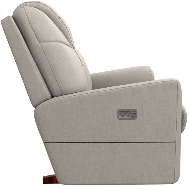 La-Z-Boy® Sparrow Ivory Power Rocking Recliner with Headrest-2