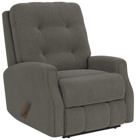 Flexsteel® Devon Coal Rocking Recliner-0