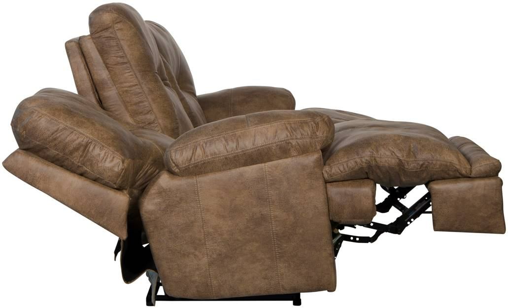 Catnapper® Voyager Brandy Manual Reclining Sofa | Adams Furniture