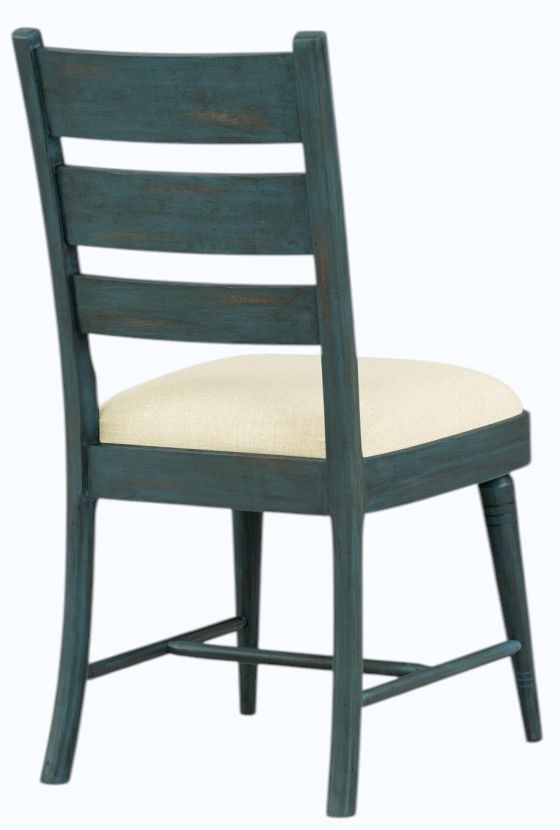 Legacy Classic Lake House Sea Glass Ladder Back Side Chair-1