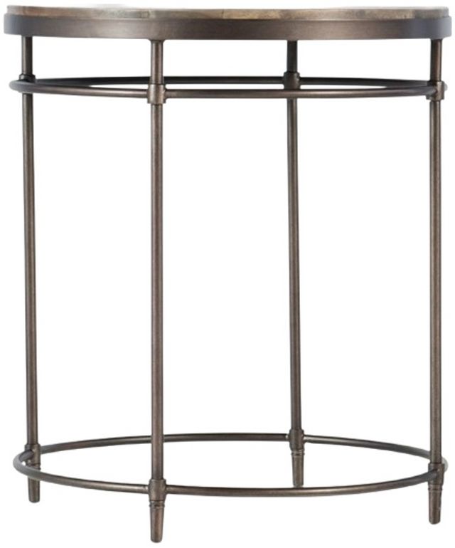 Hooker® Furniture St. Armand Light Wood End Table with Bronze Base