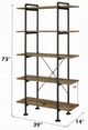 ACME Furniture Nefo Black/Rustic Oak Bookshelf-2
