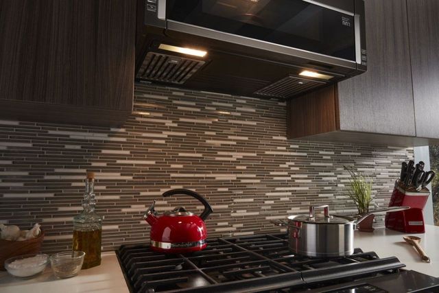 KitchenAid® 1.1 Cu. Ft. Black Stainless Steel with PrintShield™ Finish Over The Range Microwave Hood Combination-9