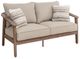 Signature Design by Ashley® Harmony Headlands Gray/Natural Fabric/Wooden Outdoor Loveseat-0