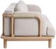 Classic Home Dawson Butterscotch Fabric/Wooden Outdoor Sofa-3
