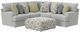 Jackson Furniture Stockbridge 3-Piece Slate Sectional with Ottoman-0