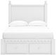 Signature Design by Ashley® Mollviney White Youth Full Storage Panel Bed-2