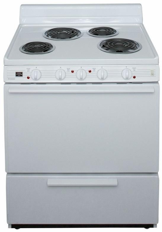 Premier 30" White Freestanding Electric Range-0