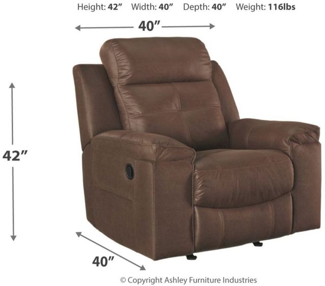 Signature Design by Ashley® Jesolo Coffee Rocker Recliner-3
