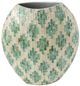 A & B Home Capiz Beige/Green Vase-0