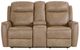 Bassett® Furniture Club Level Douglas Wheat Power Reclining Loveseat with Console-1