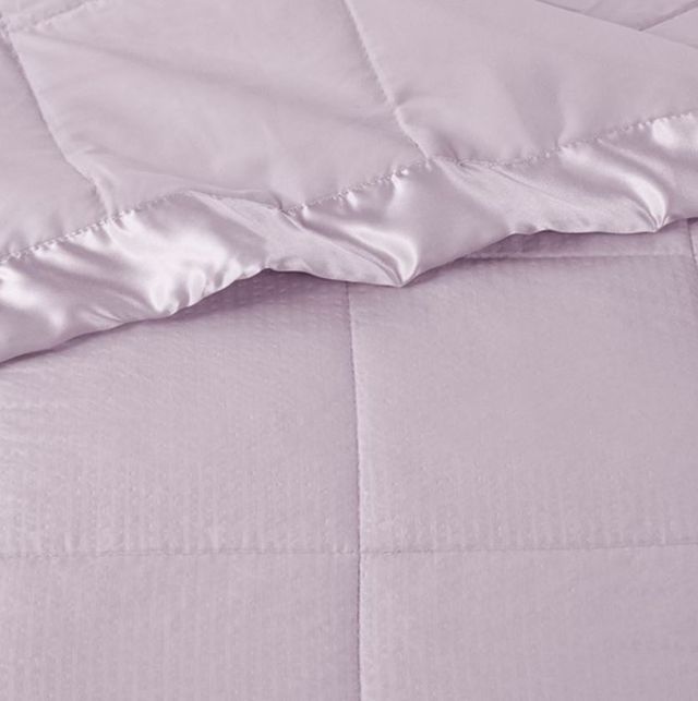 Olliix by Madison Park Cambria Lilac Twin Premium Oversize Down Alternative Blanket with 3M Scotchgard-2