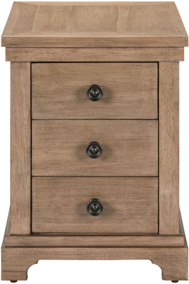 Liberty Furniture Haven Hills Camel Beige Chairside Table-2