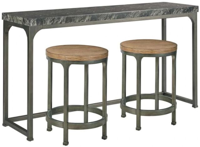 Hammary® Ala Carte 3-Piece Earthtone Sofa Table and Stool Set-0