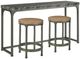 Hammary® Ala Carte 3-Piece Earthtone Sofa Table and Stool Set-0