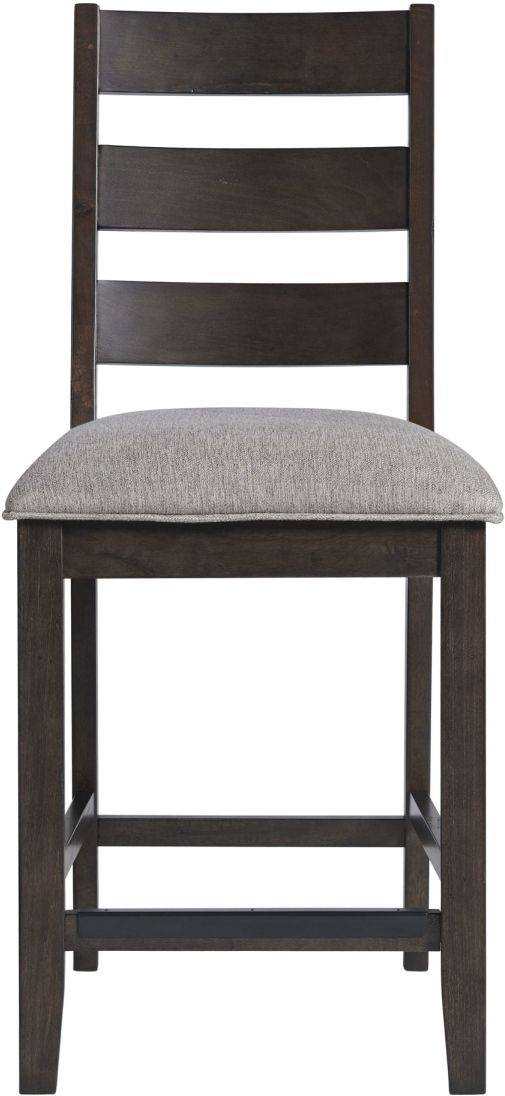 Intercon Beacon Charcoal/Walnut Ladder Counter Stool-2