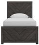 Signature Design by Ashley® Prendonea Charcoal Youth Twin Panel Bed-1