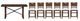Bernards Danville 7-Piece Brown Counter Height Dining Set-0