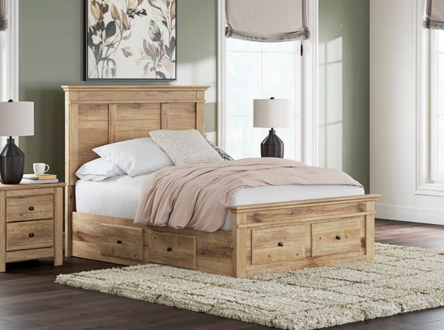 Signature Design by Ashley® Fenderport Tan Full Panel Storage Bed-1