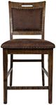 Jofran Inc. Cannon Valley Brown Upholstered Counter Stool-2