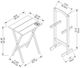 Linon Compass 5-Piece Gray Tray Table Set-2