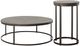 Elements International Frederick 2-Piece Black/Brown Occasional Table Set-0