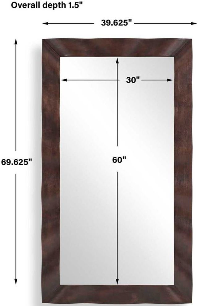 Uttermost® Wrinkle Dark Walnut Mirror-2
