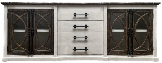 Million Dollar Rustic Greek Brown/White Buffet-0