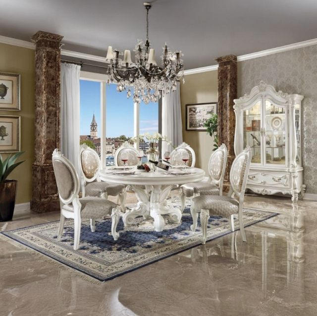 ACME Furniture Versailles Bone White Dining Side Chair-1